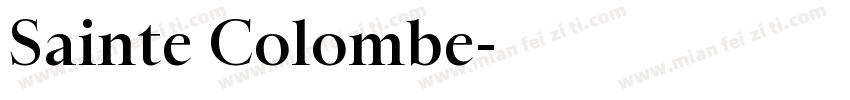 Sainte Colombe字体转换